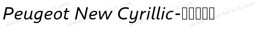 Peugeot New Cyrillic字体转换